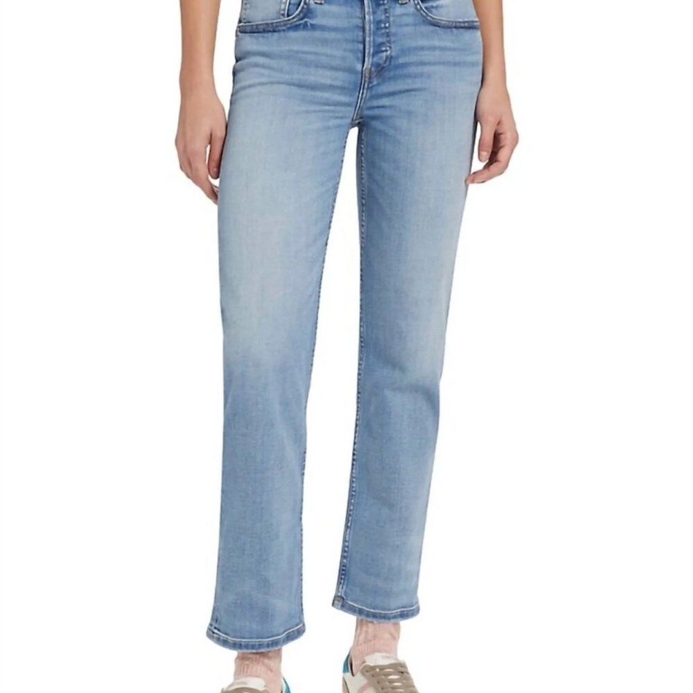 Re/Done Mid-Rise Stovepipe Women's Jeans Size 29 Hacienda NWT Designer Denim